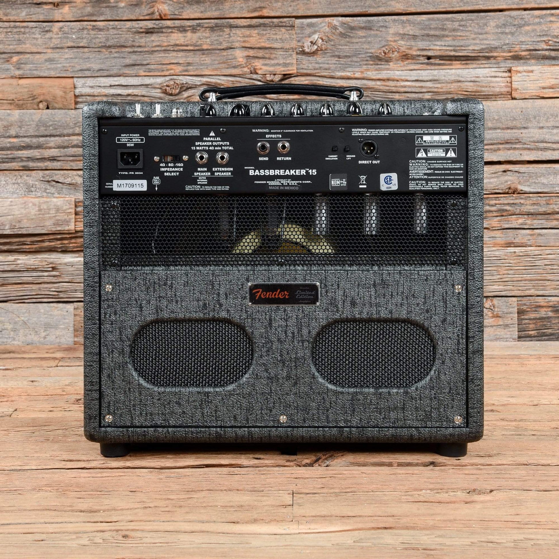 Fender Bassbreaker 15 1x12 Combo Gunmetal 2018 Amps / Guitar Combos