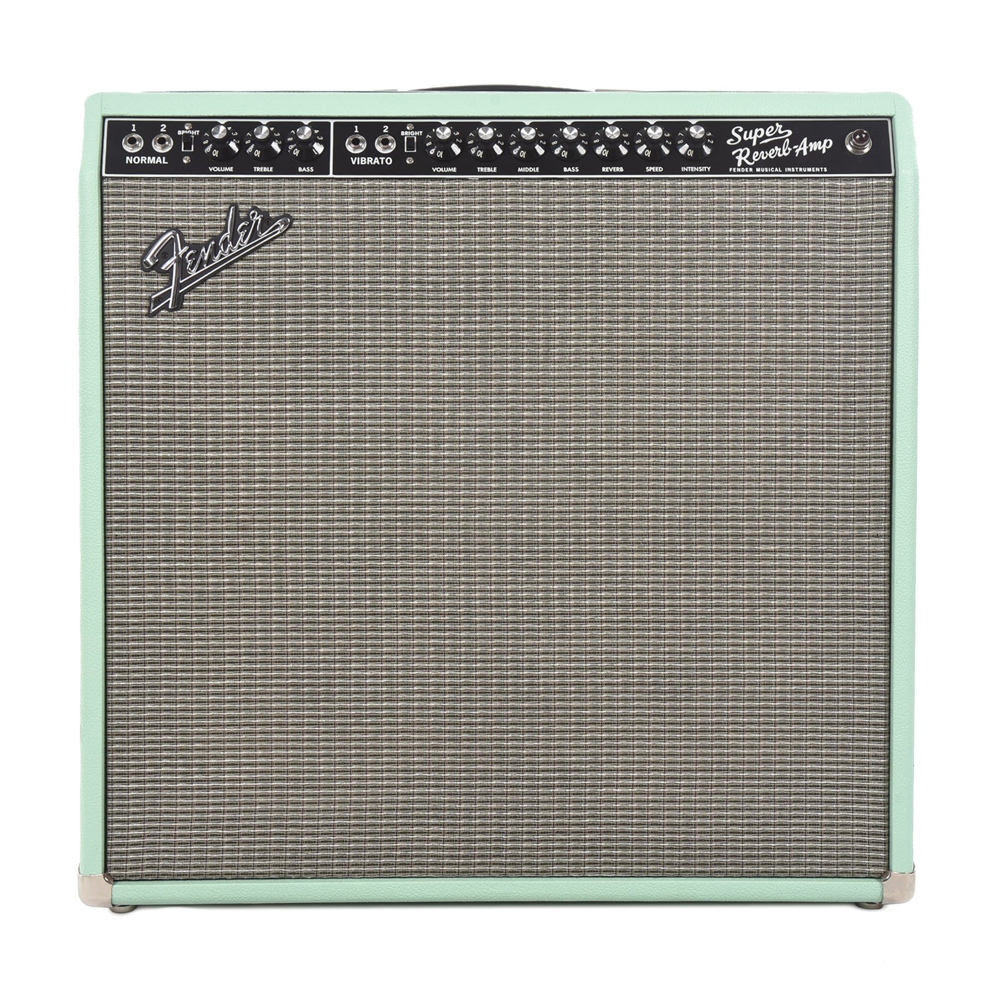 Super Reverb Fender Custom Shop Limited Edition '65 Super Reverb Surf Green With En ...