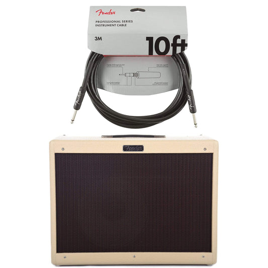 Fender Hot Rod Deluxe IV Blonde Oxblood w/Eminence Cannabis Rex Cable Bundle Amps / Guitar Combos