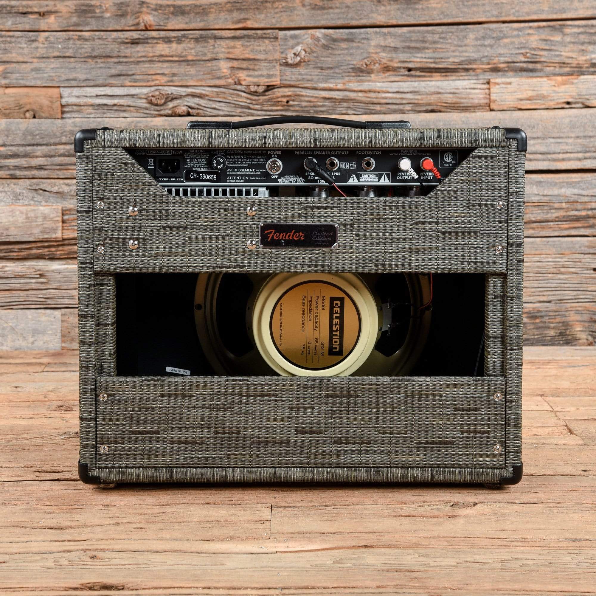 Fender Limited Edition '65 Princeton Reverb Chilewich Charcoal 2019 Amps / Guitar Combos