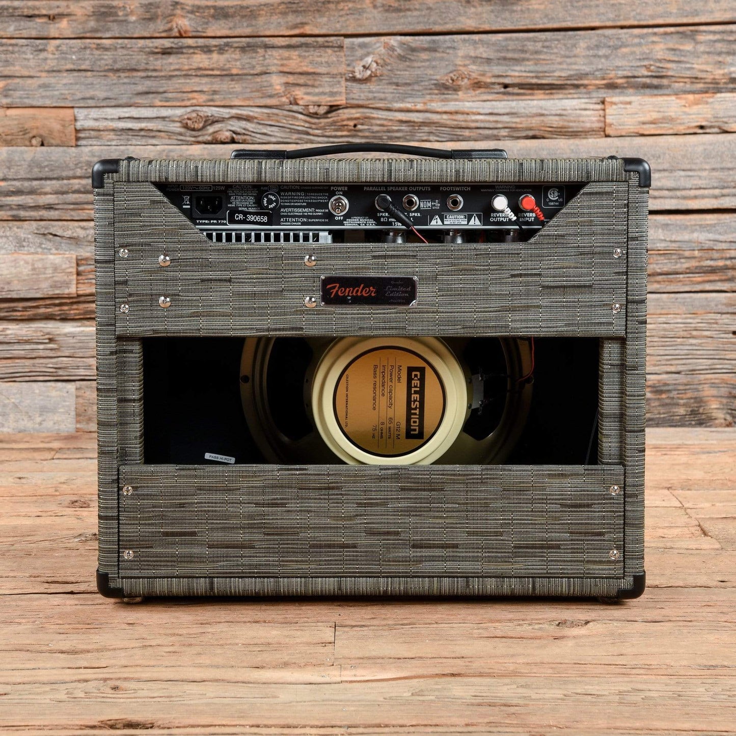 Fender Limited Edition '65 Princeton Reverb Chilewich Charcoal 2019 Amps / Guitar Combos