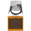 Fender Pro Junior IV Limited Edition Tweed Cable Bundle Amps / Guitar Combos