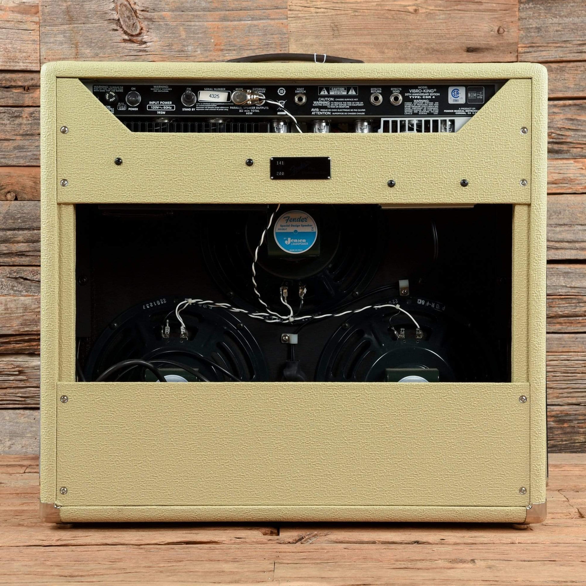 Fender Vibro-King 20th Anniversary Edition 60-Watt 3x10" Guitar Combo Amps / Guitar Combos