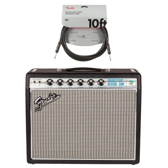 Fender Vintage Modified '68 Custom Princeton Reverb Silverface Cable Bundle Amps / Guitar Combos