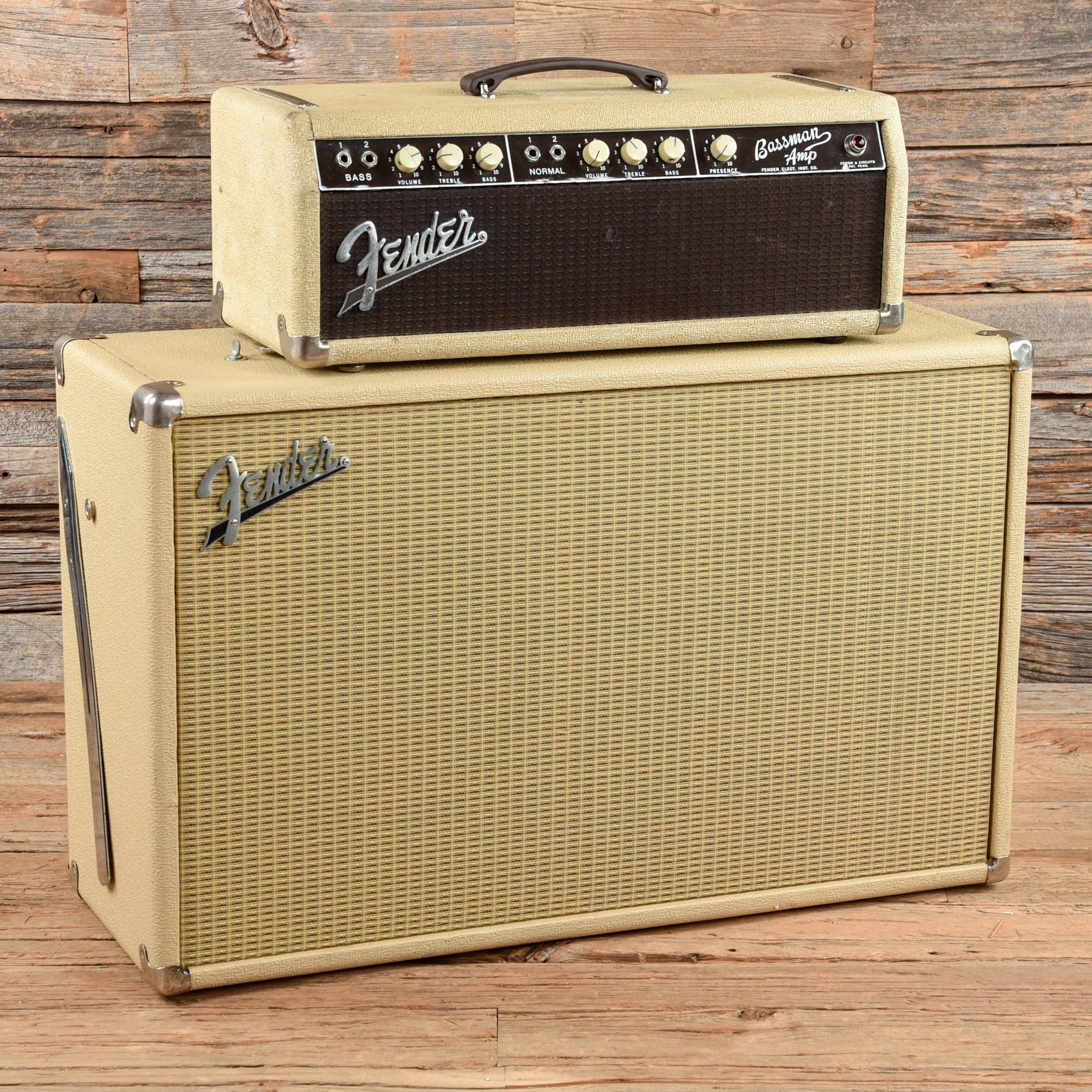 Fender Bassman-Amp Piggyback Blonde 1961 Amps / Guitar Heads