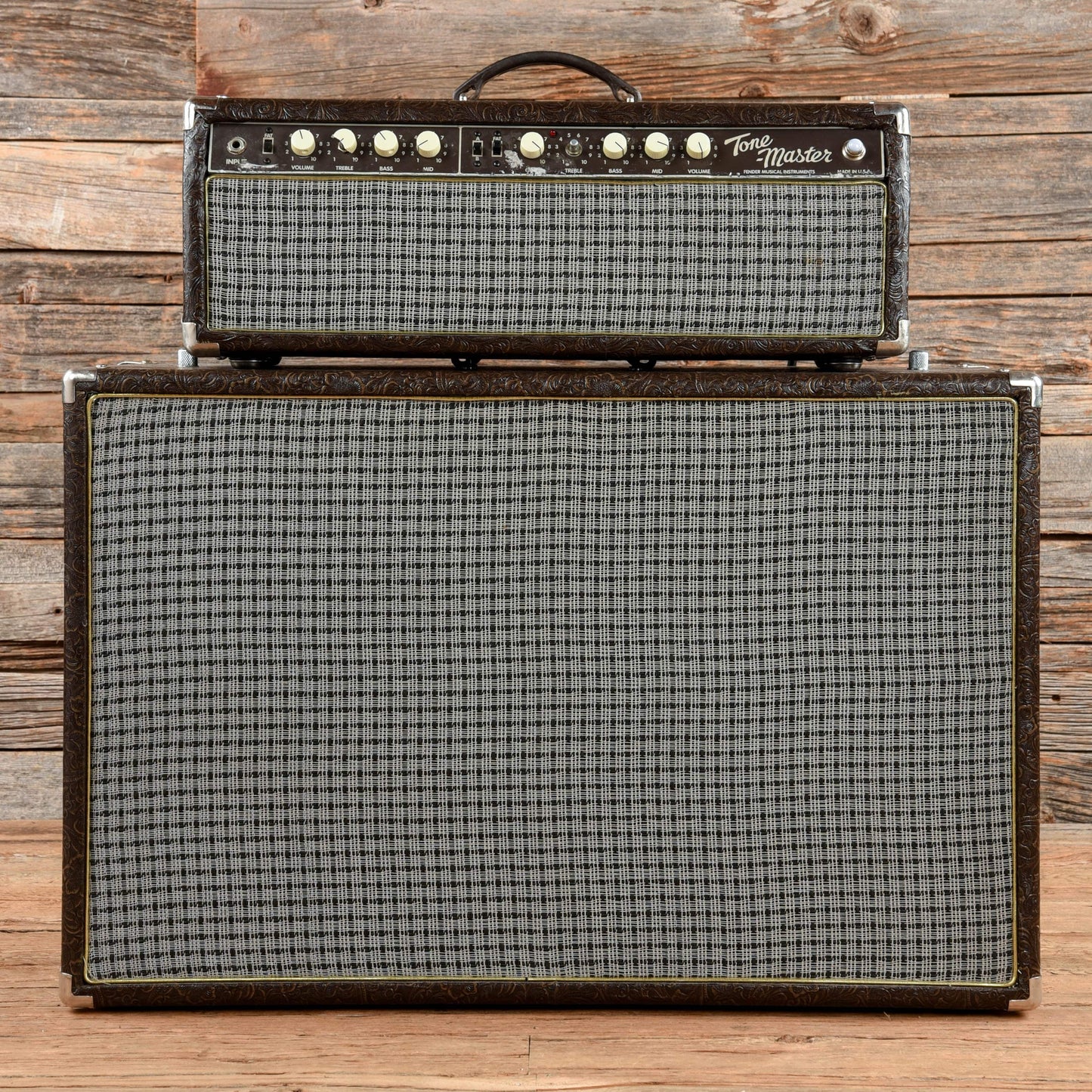 Fender Custom Shop Tone Master 100w Head w/Matching Cab Western Retolex Amps / Guitar Heads