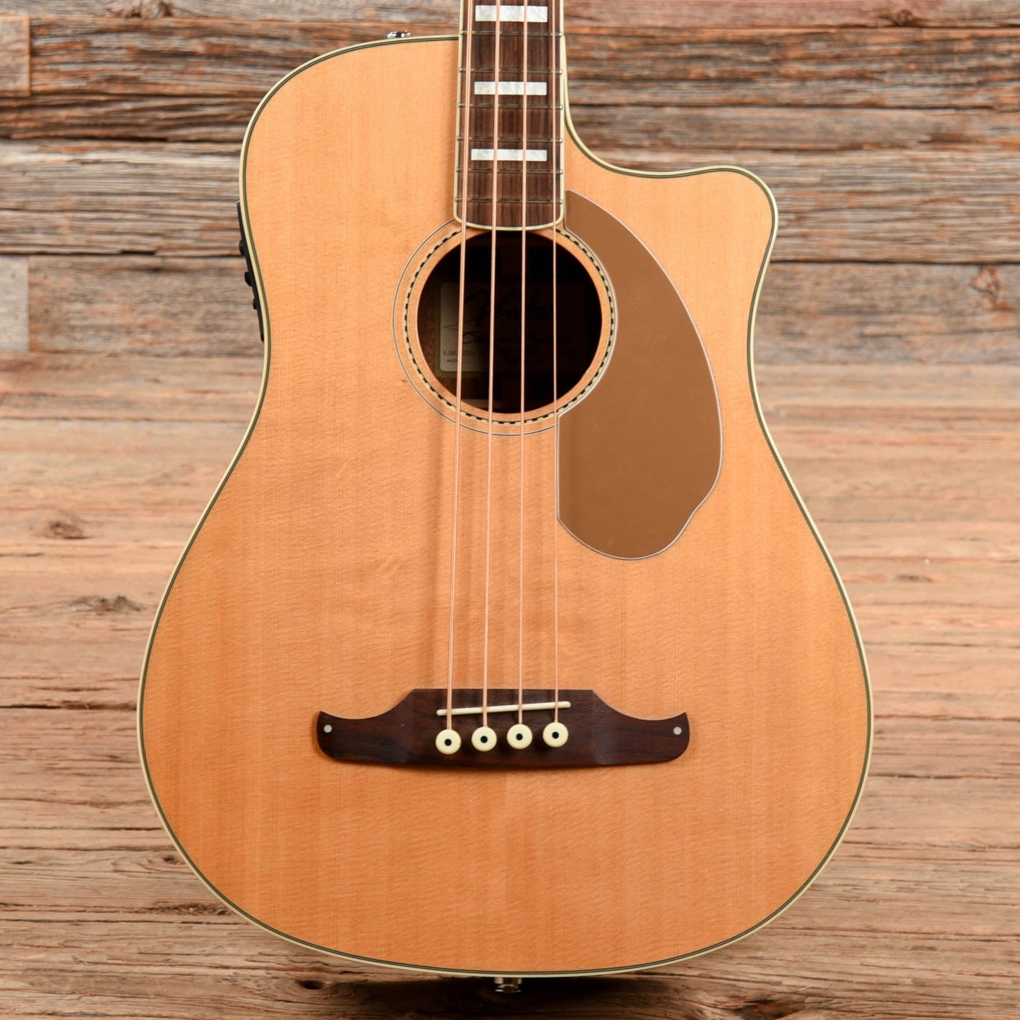 Fender California Series Kingman Bass SCE Natural 2013 Bass Guitars / 4-String,Bass Guitars / Acoustic Bass Guitars