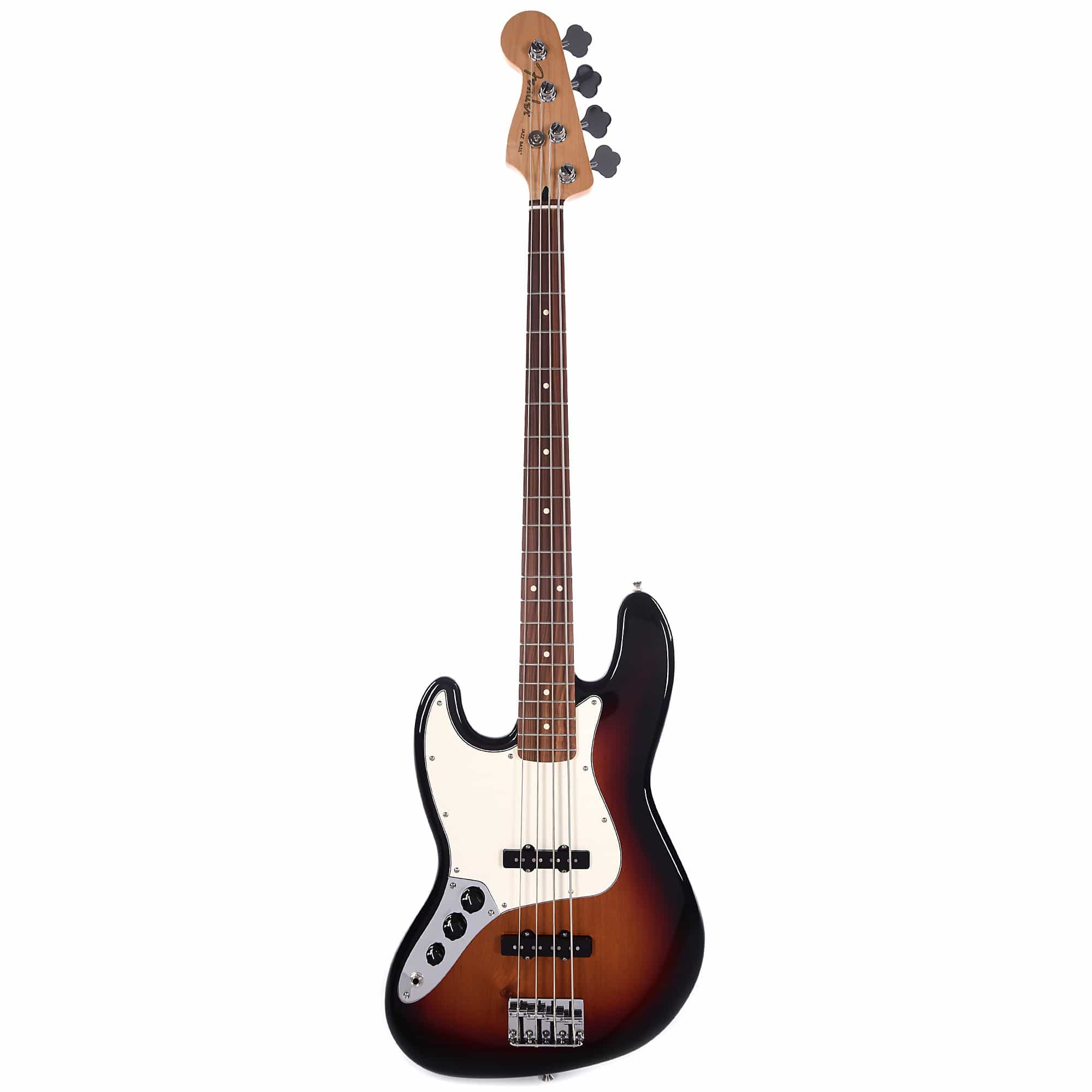 Fender Player Jazz Bass LEFTY 3-Color Sunburst Bundle w/Fender Gig Bag, Stand, Cable, Tuner, Picks and Strings Bass Guitars / 4-String,Bass Guitars / Left-Handed