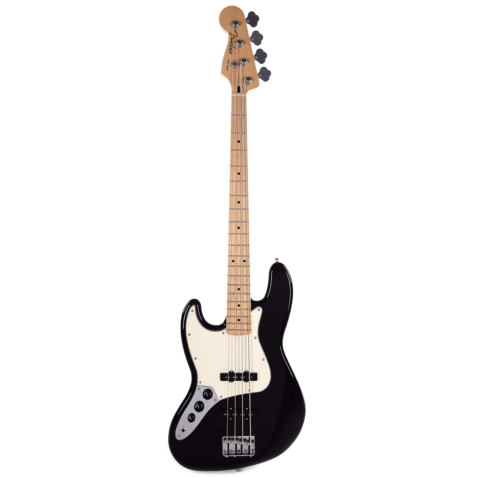 Fender Player Jazz Bass LEFTY Black Bundle w/Fender Molded Hardshell Case Bass Guitars / 4-String,Bass Guitars / Left-Handed