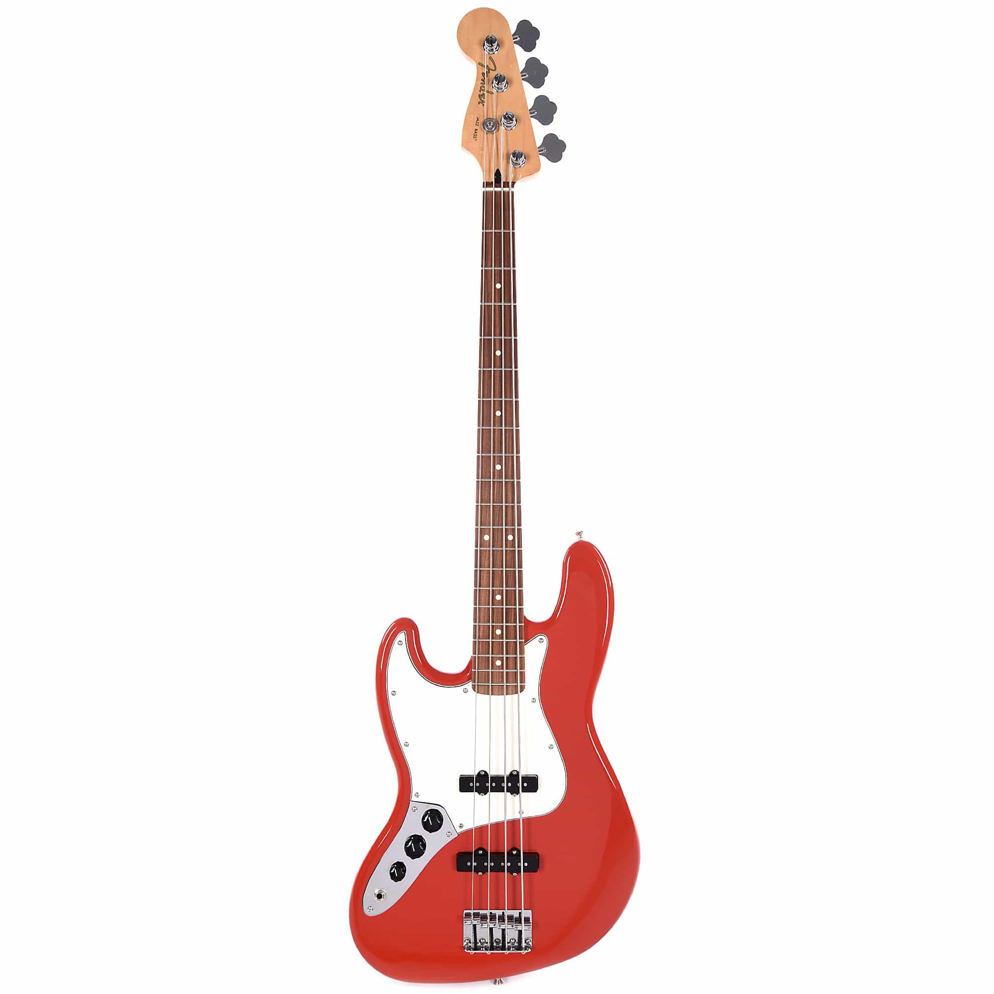 Fender Player Jazz Bass LEFTY Sonic Red Bundle w/Fender Molded Hardshell Case Bass Guitars / 4-String,Bass Guitars / Left-Handed