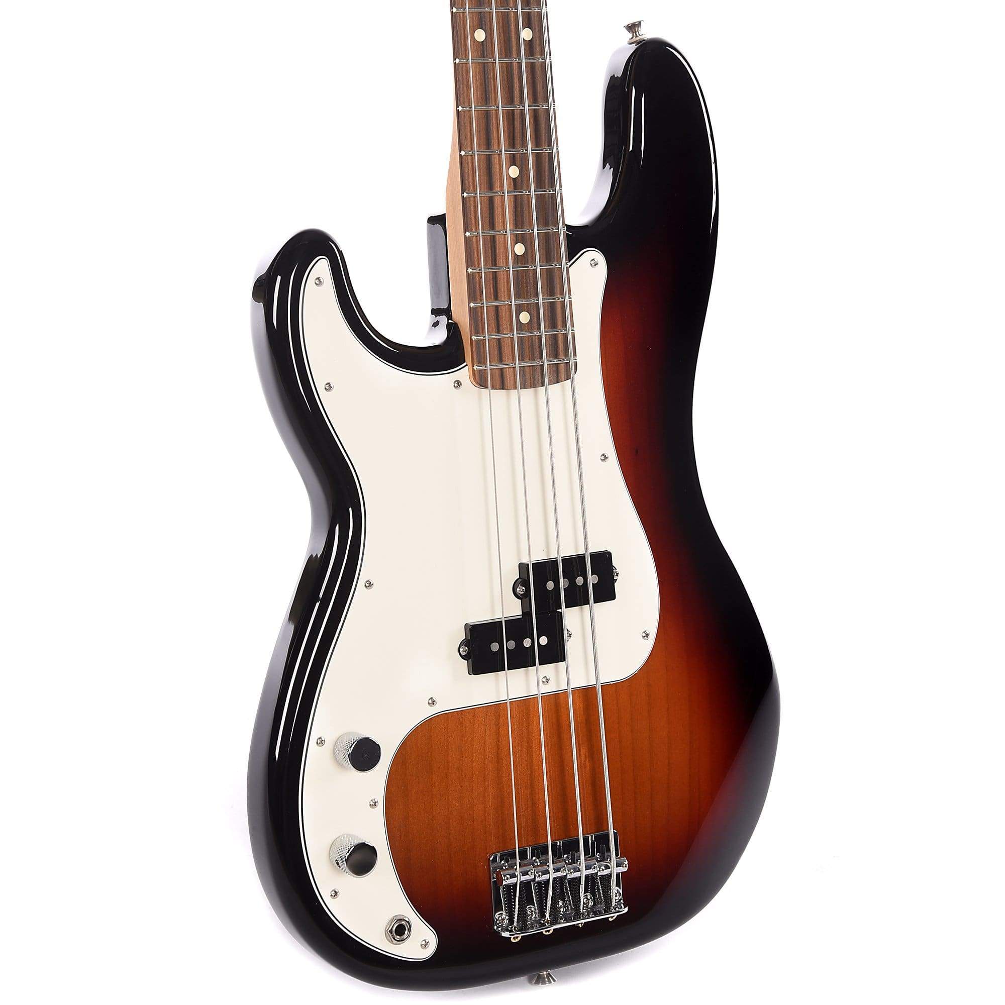 Fender Player Precision Bass LEFTY 3-Color Sunburst Bundle w/Fender Gig Bag, Stand, Cable, Tuner, Picks and Strings Bass Guitars / 4-String,Bass Guitars / Left-Handed