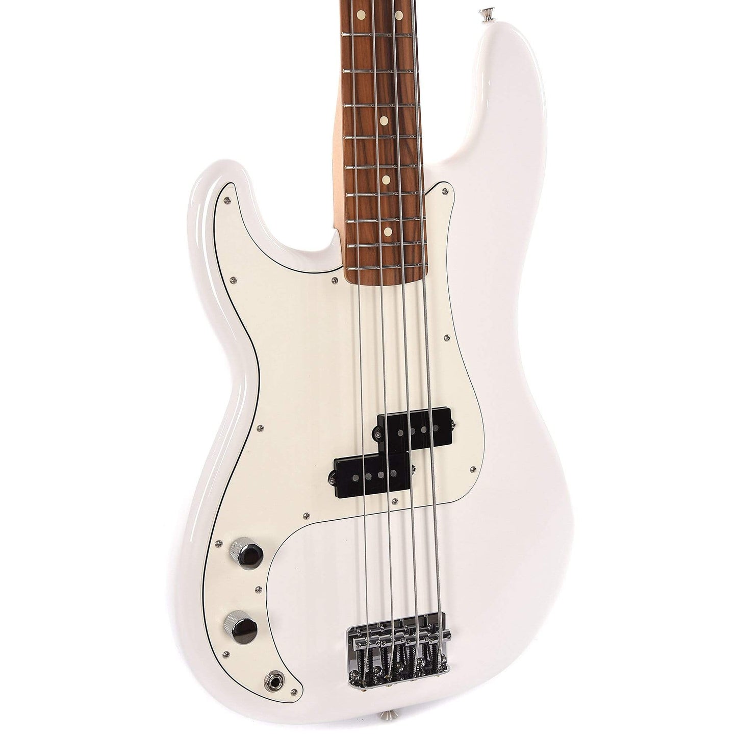 Fender Player Precision Bass LEFTY Polar White Bundle w/Fender Gig Bag, Stand, Cable, Tuner, Picks and Strings Bass Guitars / 4-String,Bass Guitars / Left-Handed