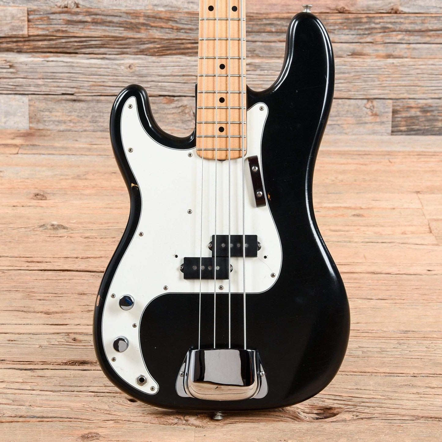 Fender Precision Bass Black Refin 1976 LEFTY Bass Guitars / 4-String,Bass Guitars / Left-Handed