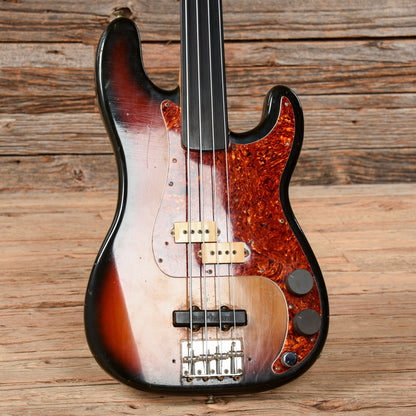Fender 1973 Precision Bass Body w/ 1984 Kubicki Fretless Neck Sunburst Bass Guitars / 4-String