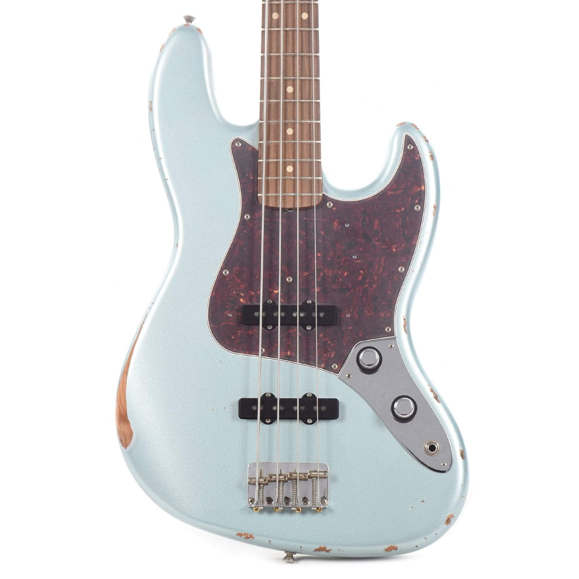 Fender 60th Anniversary Road Worn '60s Jazz Bass Firemist Silver Bass Guitars / 4-String