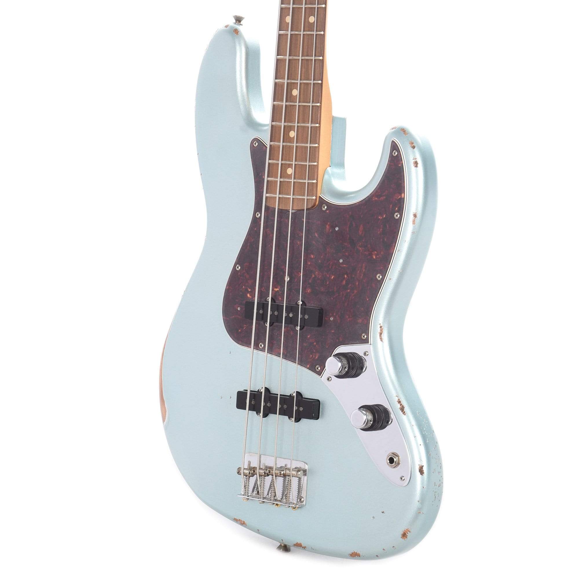 Fender 60th Anniversary Road Worn '60s Jazz Bass Firemist Silver Bass Guitars / 4-String