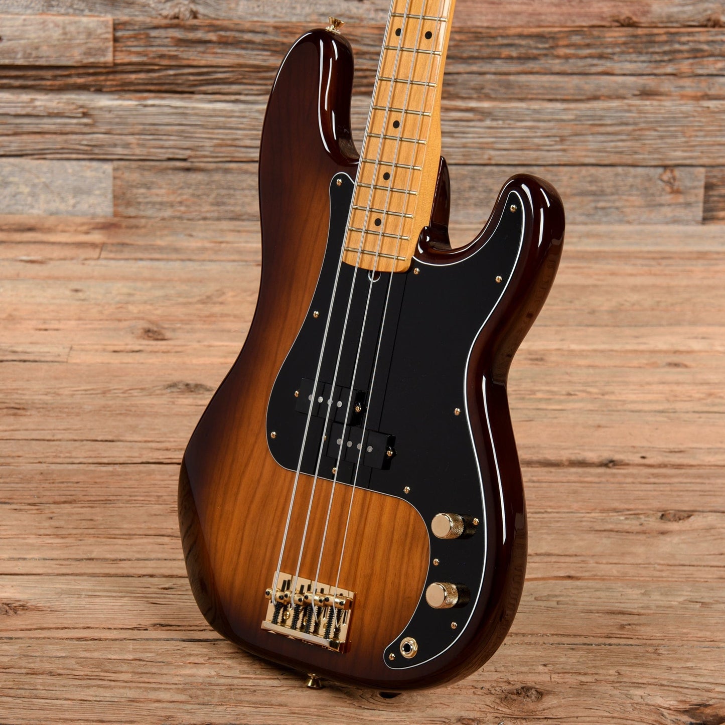 Fender 75th Anniversary Commemorative Precision Bass Bourbon Burst 2021 Bass Guitars / 4-String