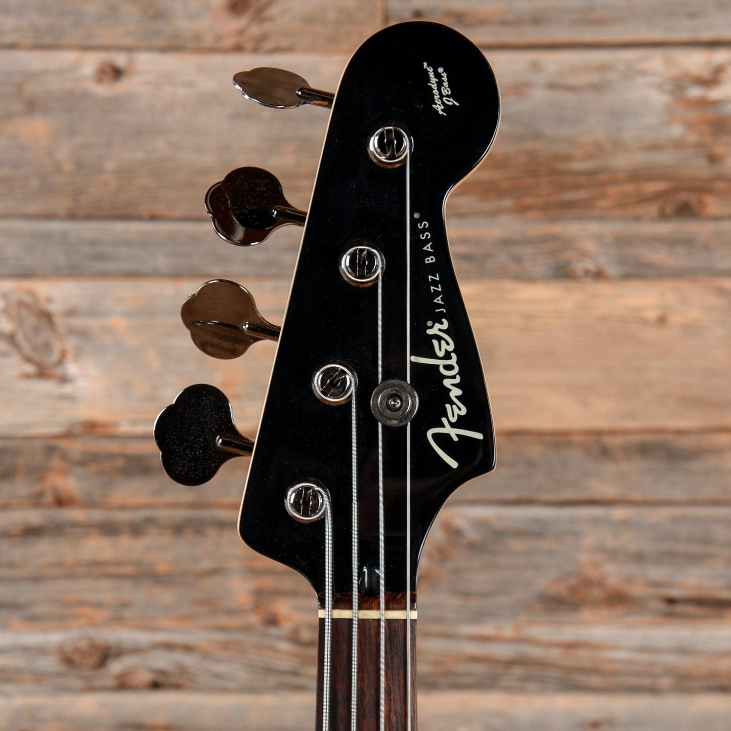 Fender Aerodyne Jazz Bass Black Bass Guitars / 4-String