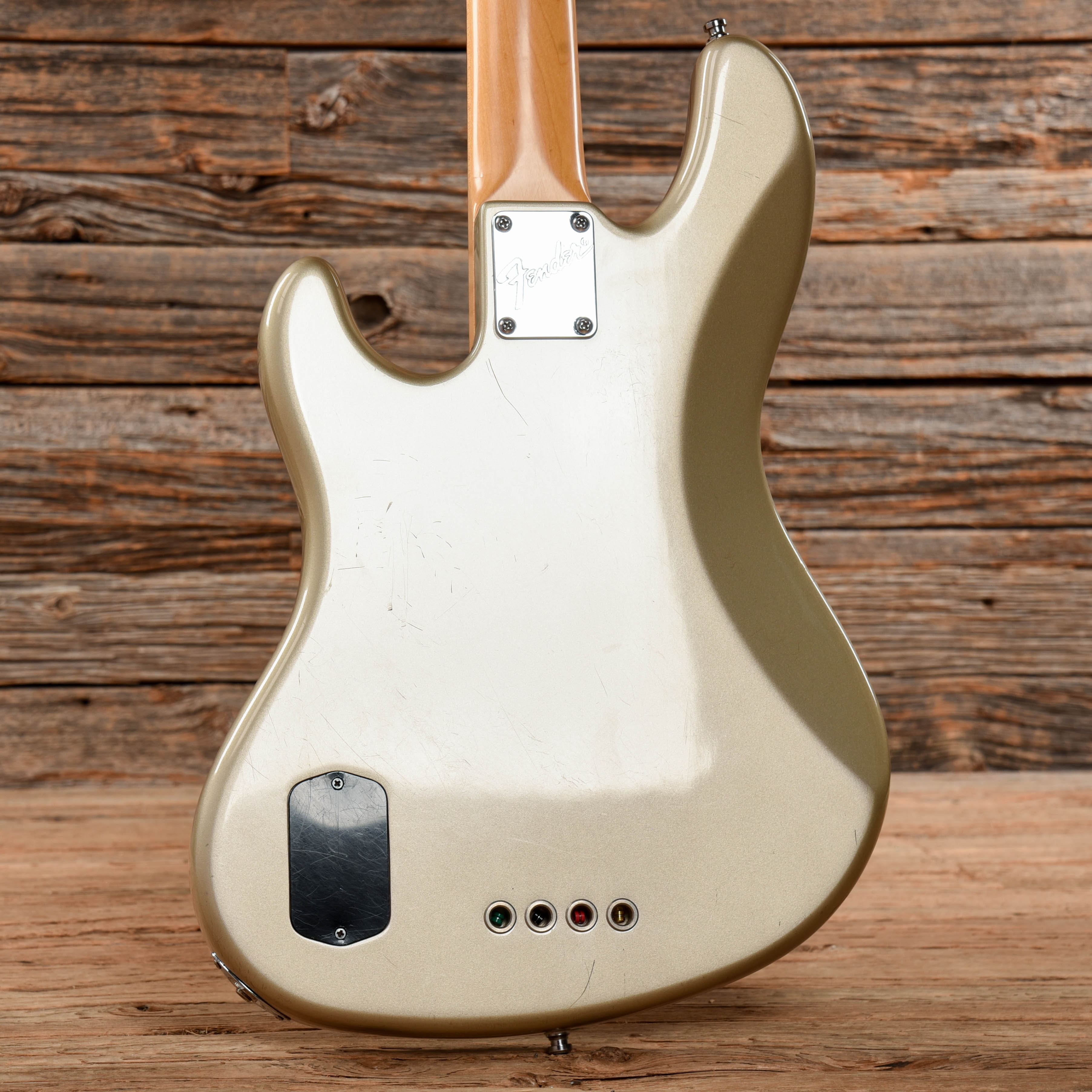 Fender American Deluxe Jazz Bass Shoreline Gold 1997 – Chicago