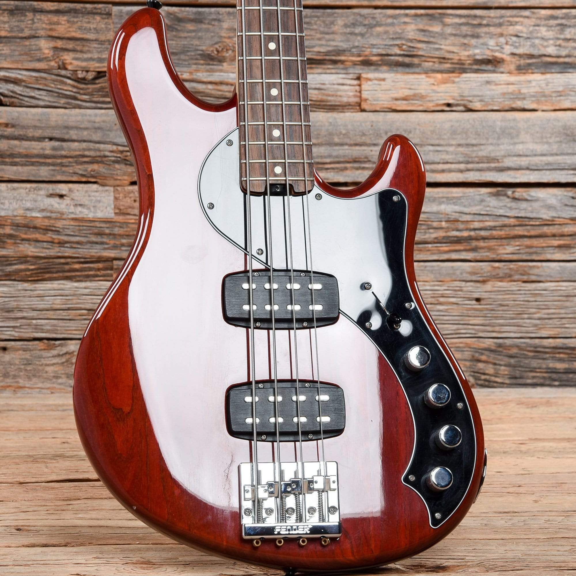 Fender American Elite Dimension Bass IV HH Cayenne Burst 2016