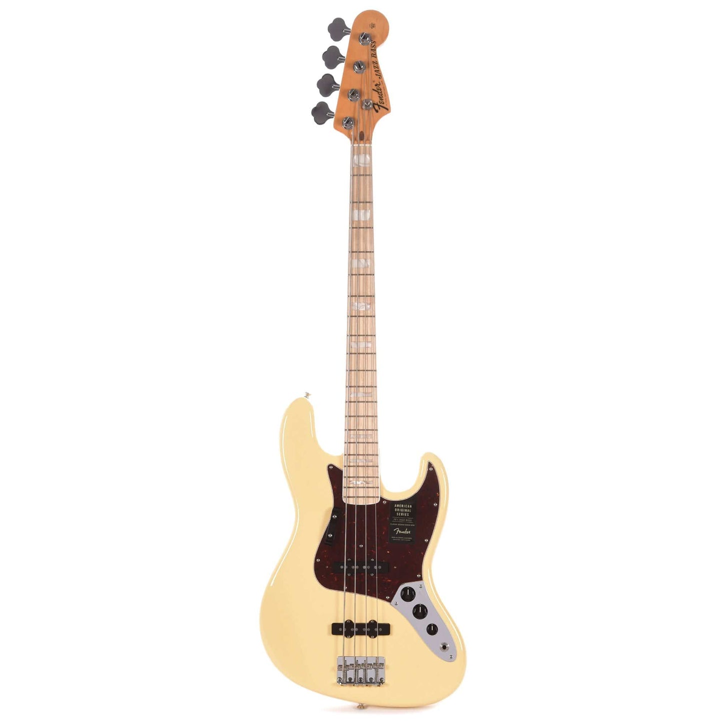 Fender American Original '70s Jazz Bass Vintage White Bass Guitars / 4-String