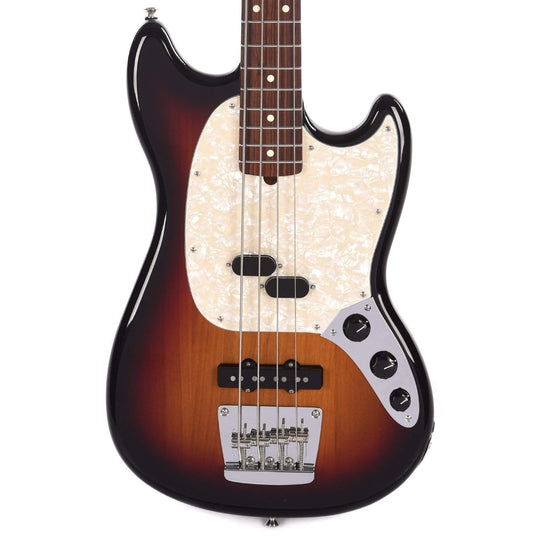 Fender American Performer Mustang Bass 3-Color Sunburst Bass Guitars / 4-String