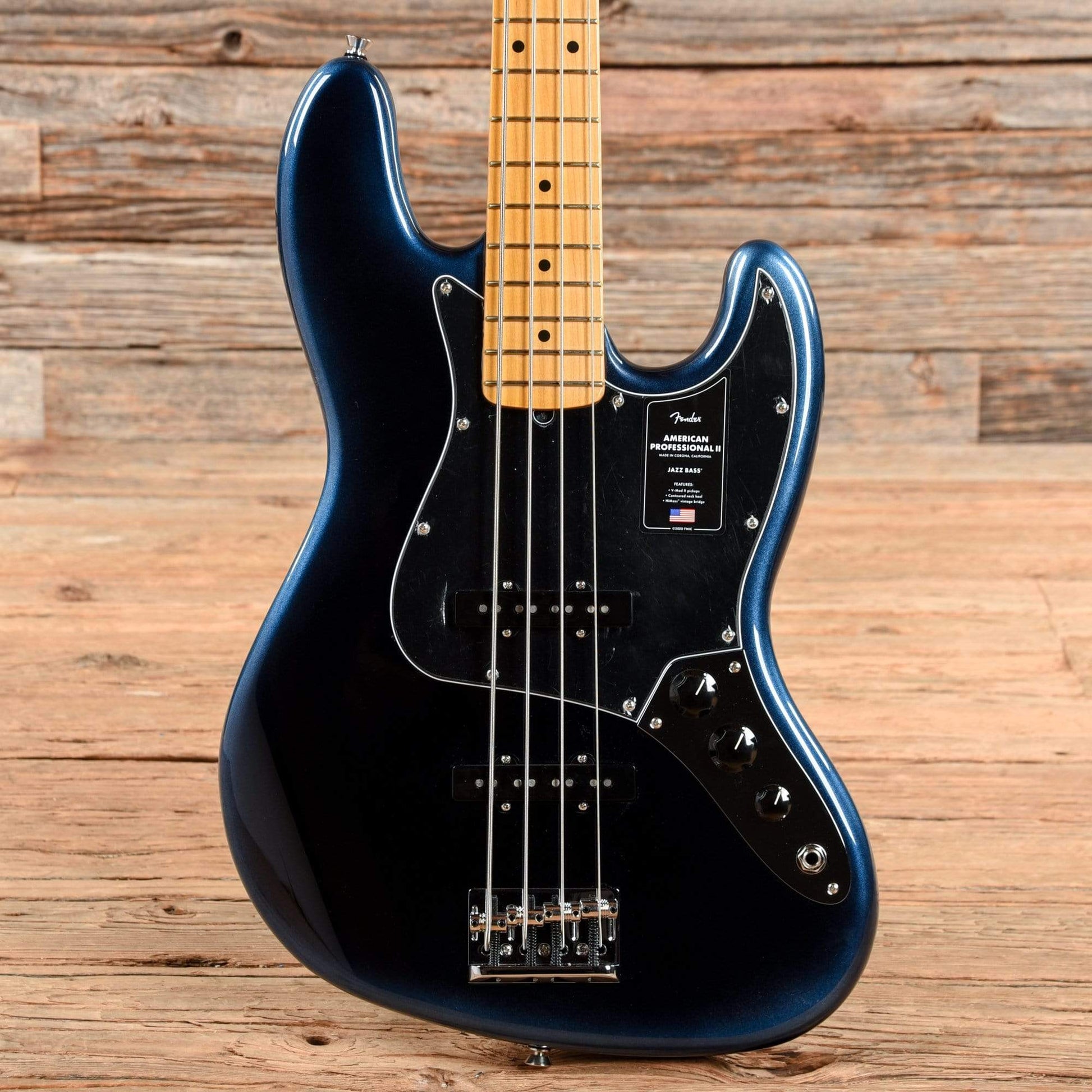 Fender American Pro II Jazz Bass Dark Night 2020 Bass Guitars / 4-String