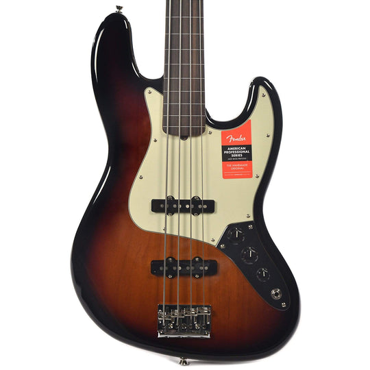 Fender American Pro Jazz Bass 3-Color Sunburst w/Mint Pickguard Bass Guitars / 4-String