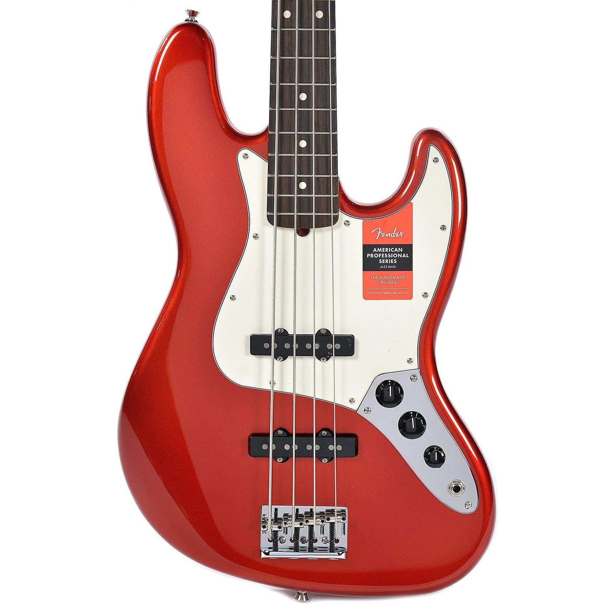 Fender American Pro Jazz Bass Candy Apple Red Bass Guitars / 4-String