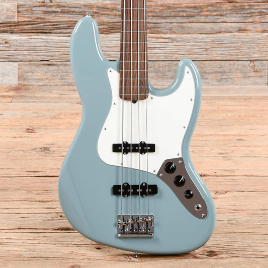 Fender American Pro Jazz Bass Fretless Sonic Grey 2017 Bass Guitars / 4-String