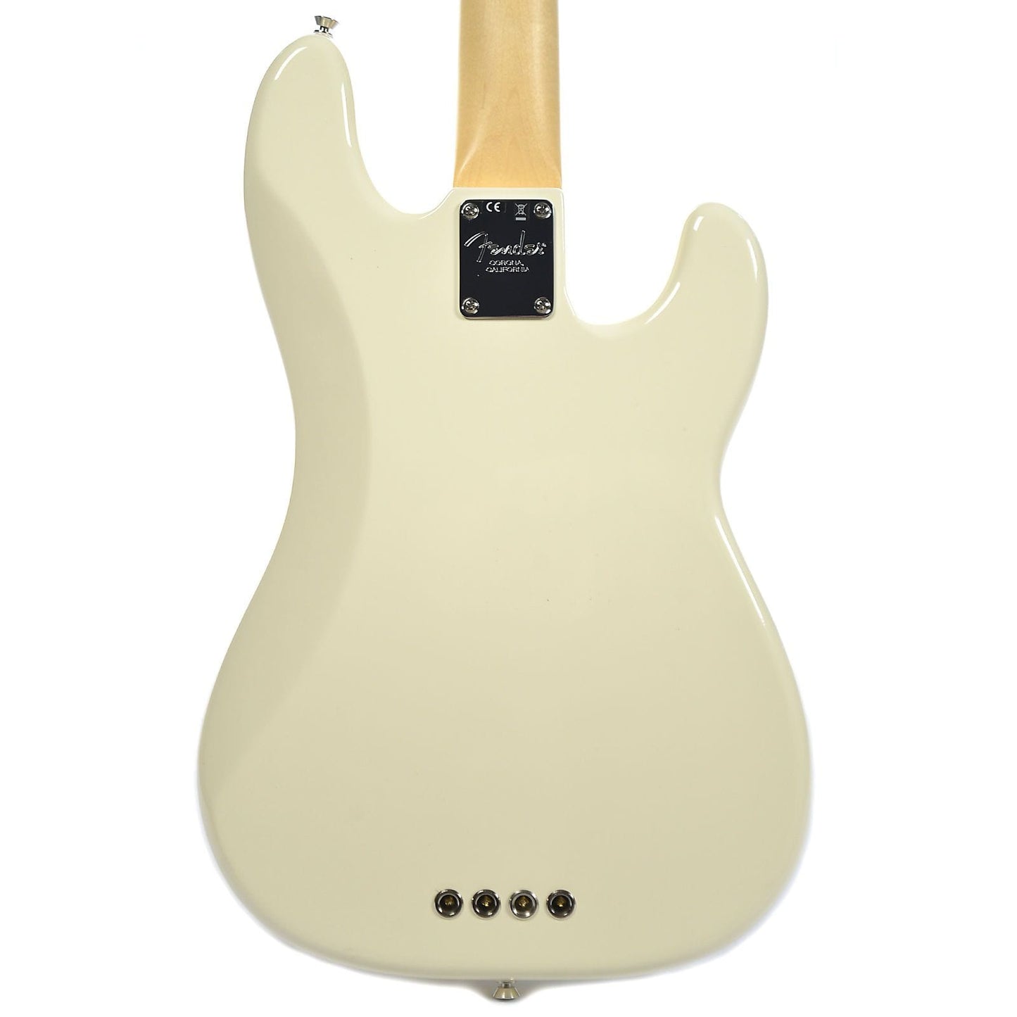 Fender American Pro Precision Bass Lefty RW Olympic White w/ Mint Pickguard USED Bass Guitars / 4-String