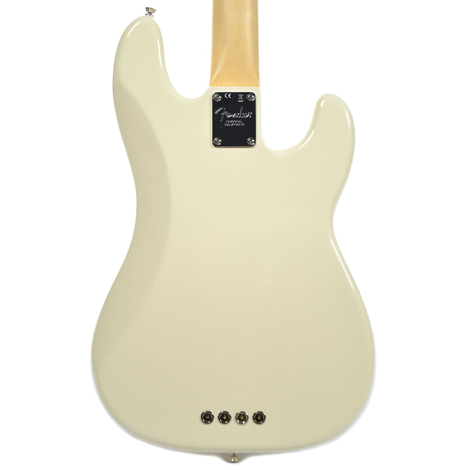 Fender American Pro Precision Bass Lefty RW Olympic White w/ Mint Pickguard USED Bass Guitars / 4-String