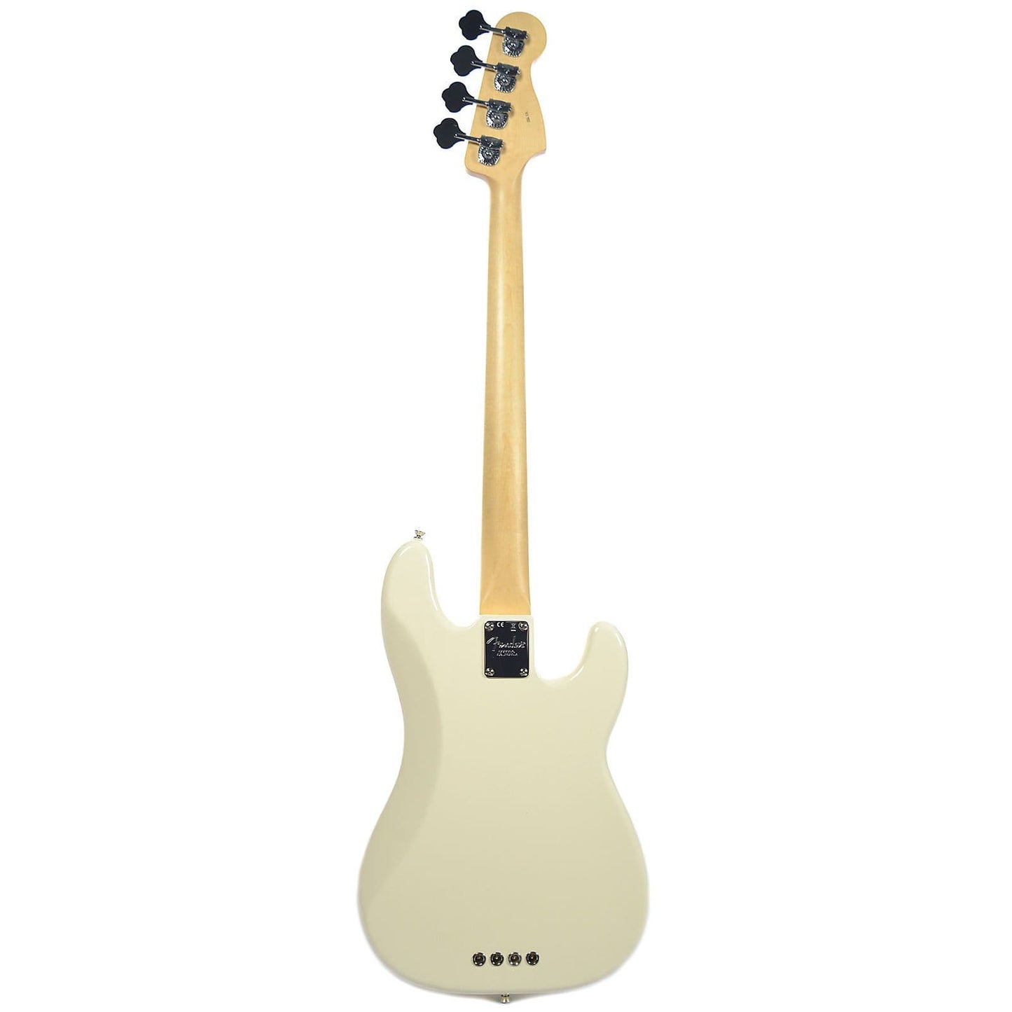 Fender American Pro Precision Bass Lefty RW Olympic White w/ Mint Pickguard USED Bass Guitars / 4-String