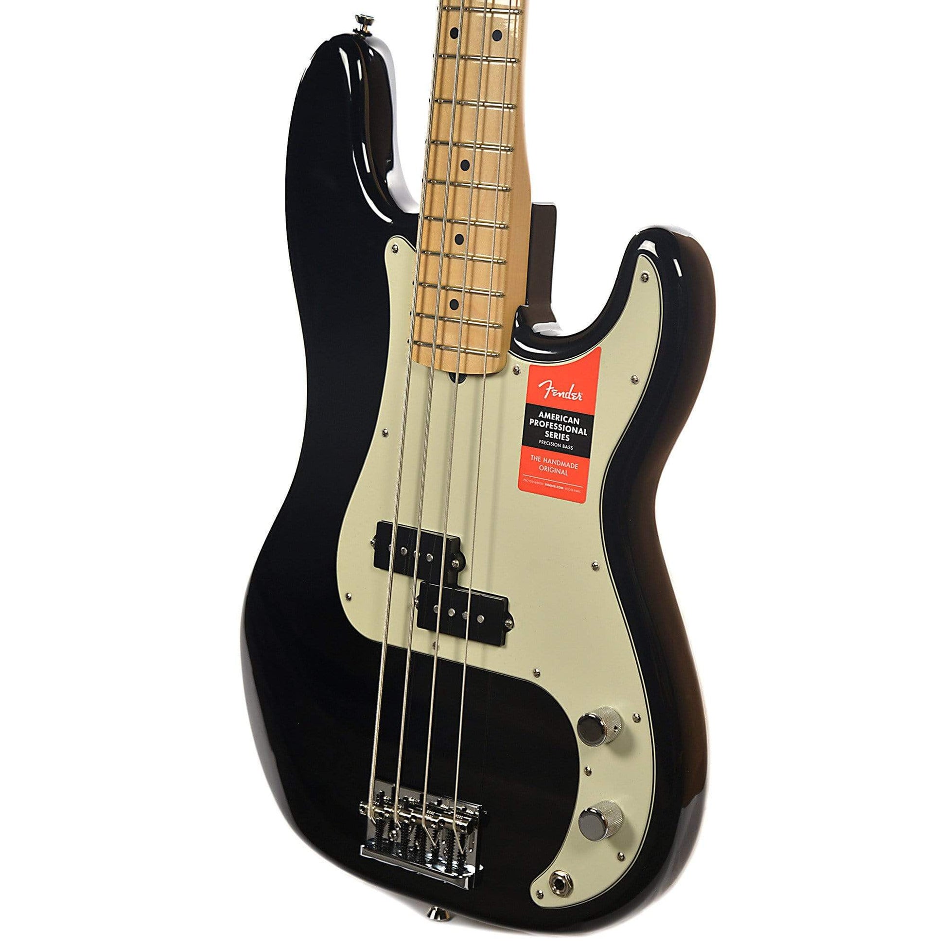 Fender American Pro Precision Bass MN Black USED Bass Guitars / 4-String