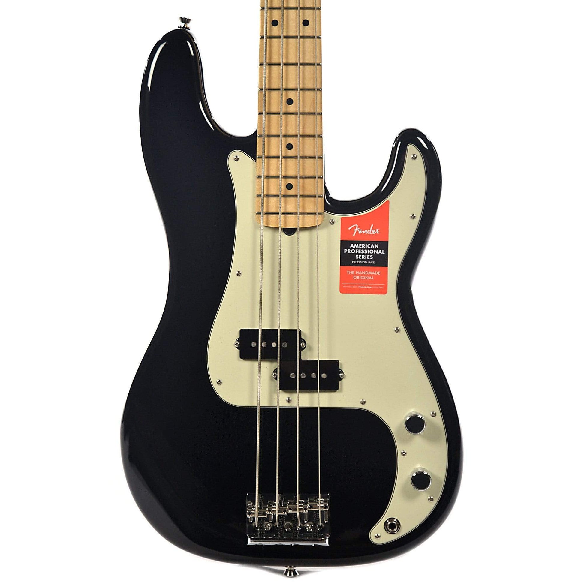 Fender American Pro Precision Bass MN Black USED Bass Guitars / 4-String