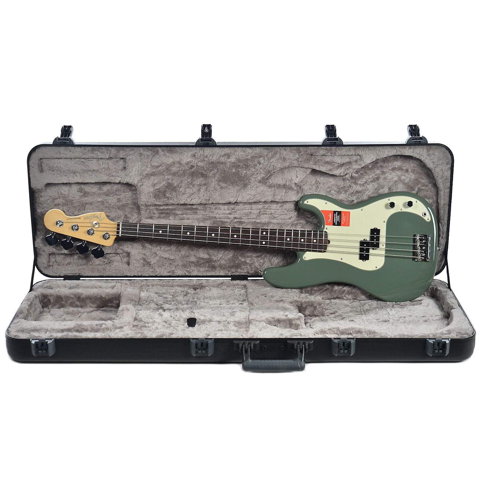 Fender American Pro Precision Bass RW Antique Olive Bass Guitars / 4-String