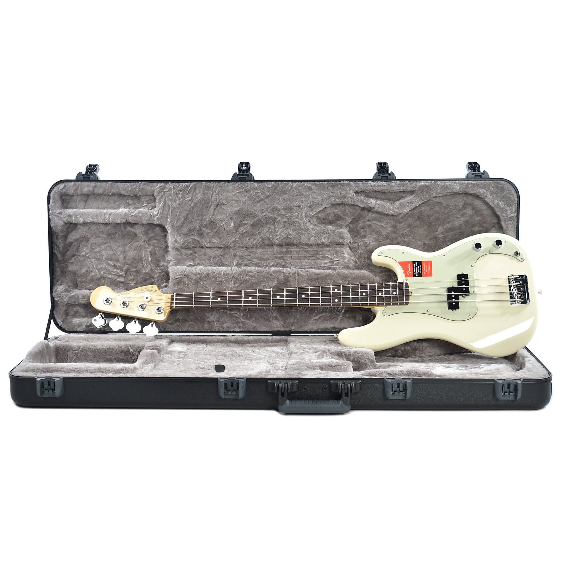 Fender American Pro Precision Bass RW Olympic White USED Bass Guitars / 4-String