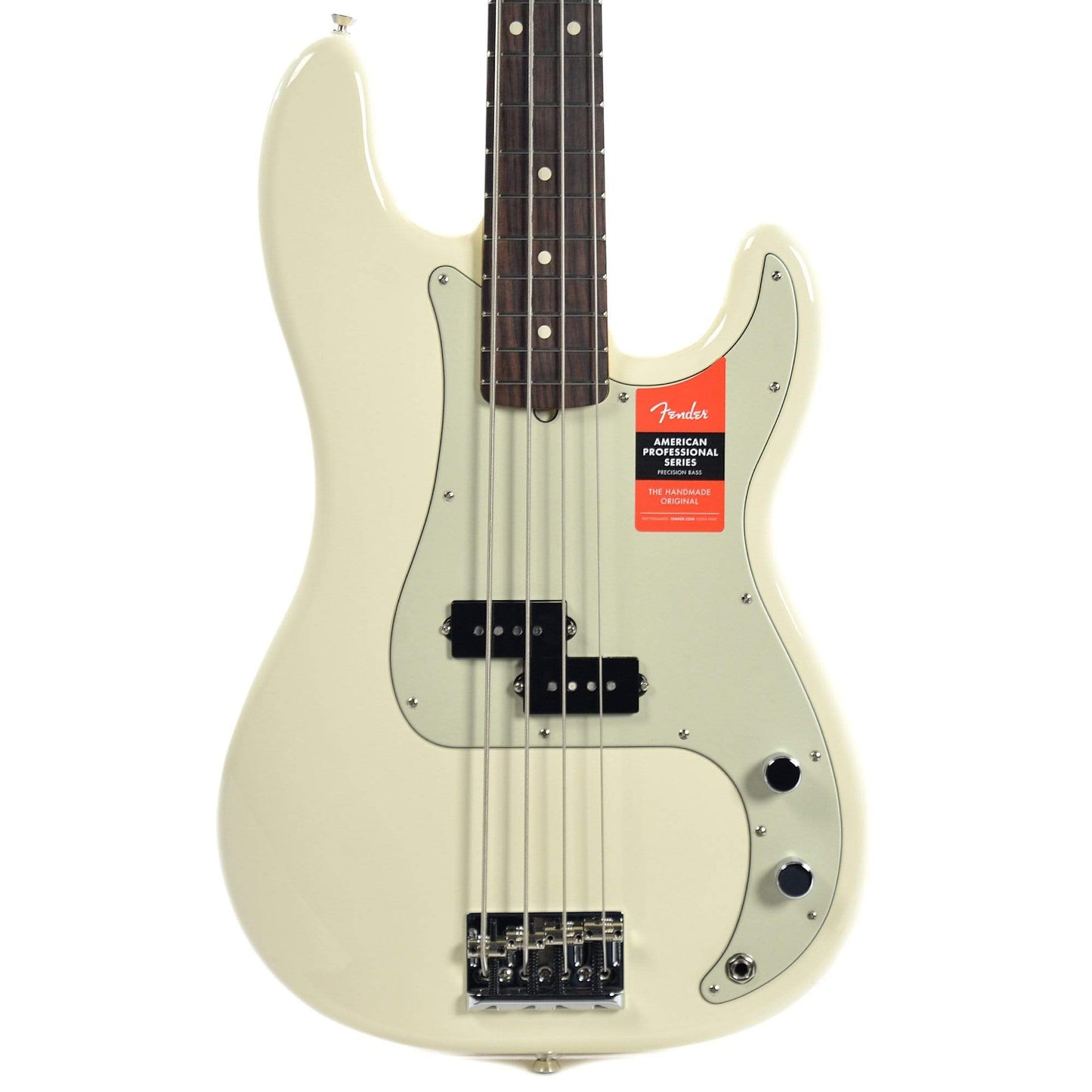 Fender American Pro Precision Bass RW Olympic White USED Bass Guitars / 4-String