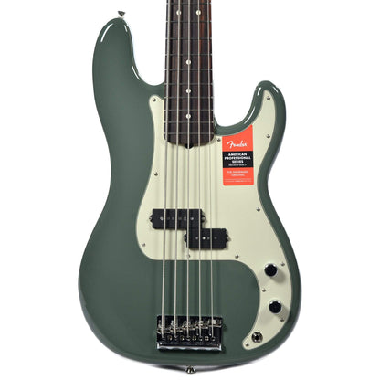Fender American Pro Precision Bass V Antique Olive Bass Guitars / 4-String