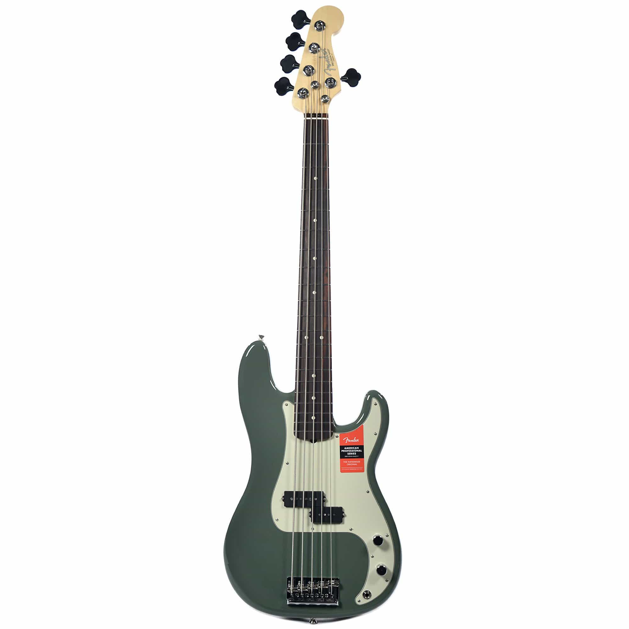 Fender American Pro Precision Bass V Antique Olive – Chicago Music
