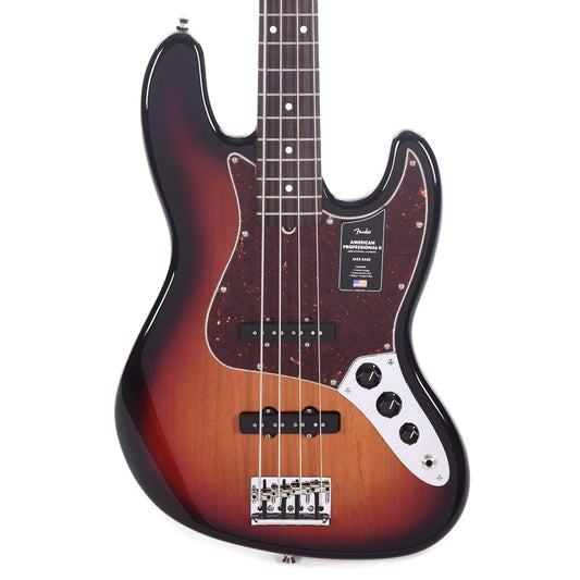 Fender American Professional II Jazz Bass 3-Tone Sunburst Bass Guitars / 4-String