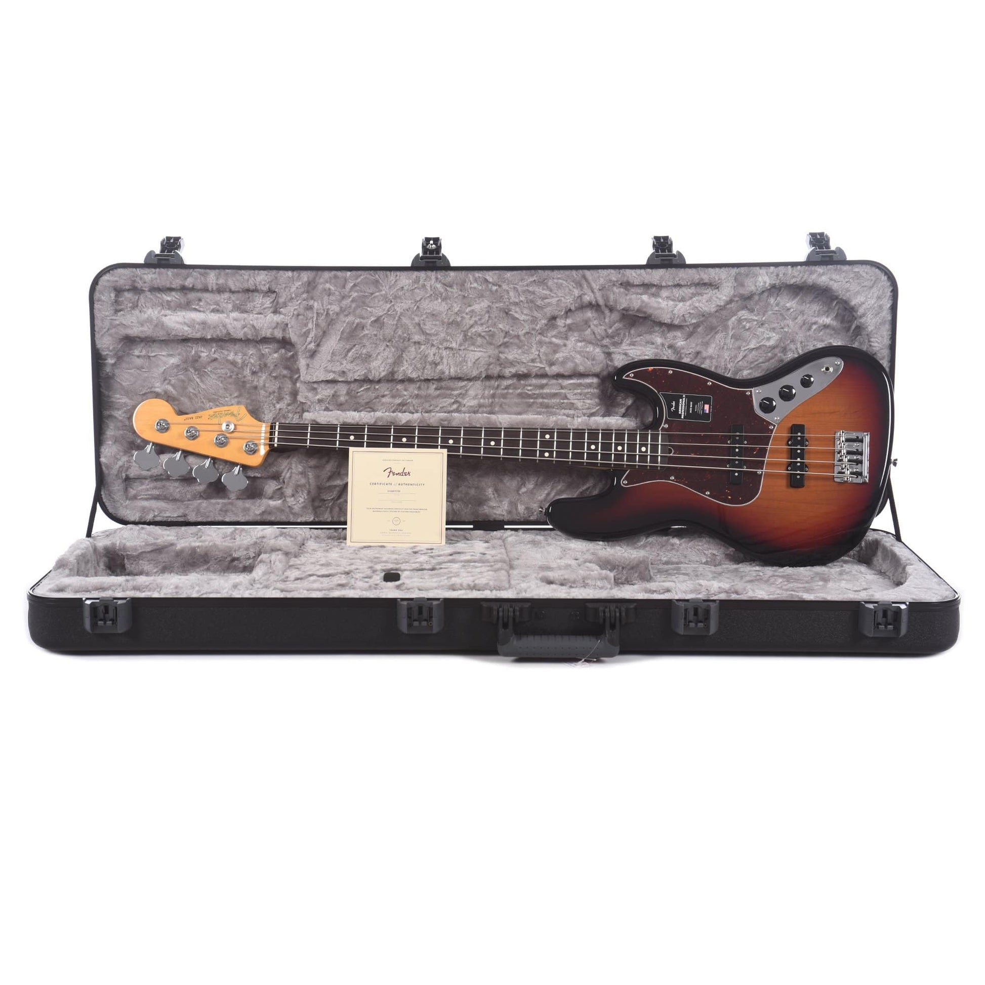 Fender American Professional II Jazz Bass 3-Tone Sunburst Bass Guitars / 4-String