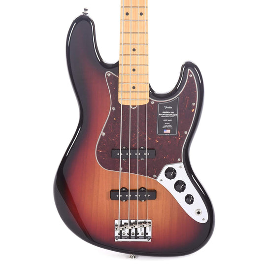 Fender American Professional II Jazz Bass 3-Tone Sunburst Bass Guitars / 4-String