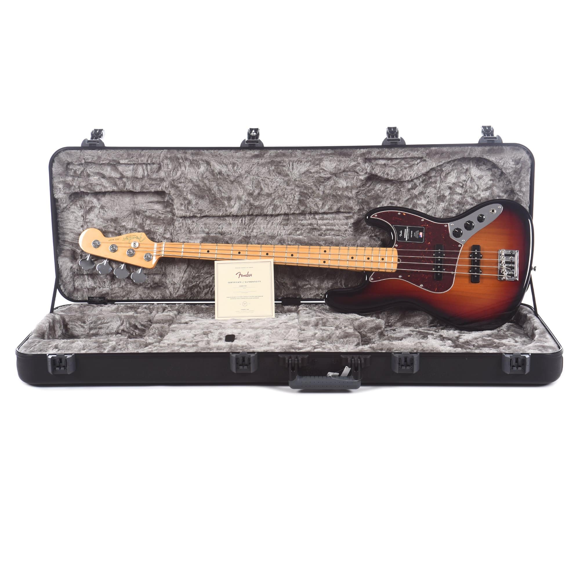 Fender American Professional II Jazz Bass 3-Tone Sunburst Bass Guitars / 4-String