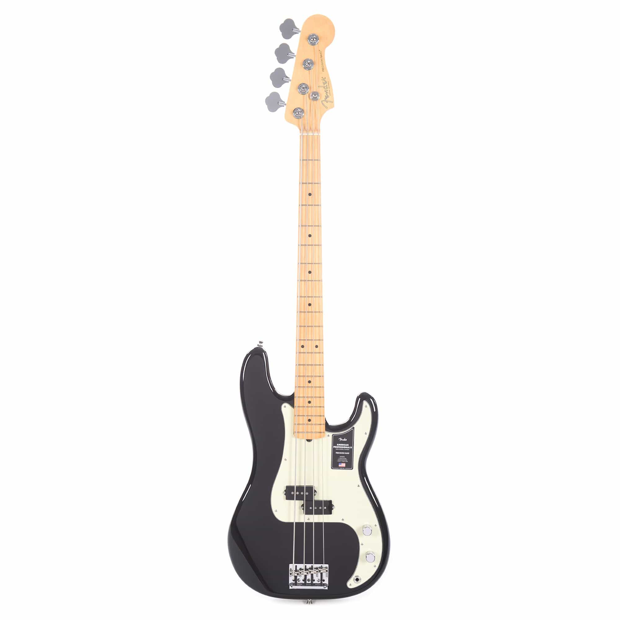 Fender American Professional II Precision Bass Black Bass Guitars / 4-String