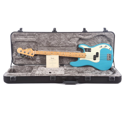 Fender American Professional II Precision Bass Miami Blue Bass Guitars / 4-String