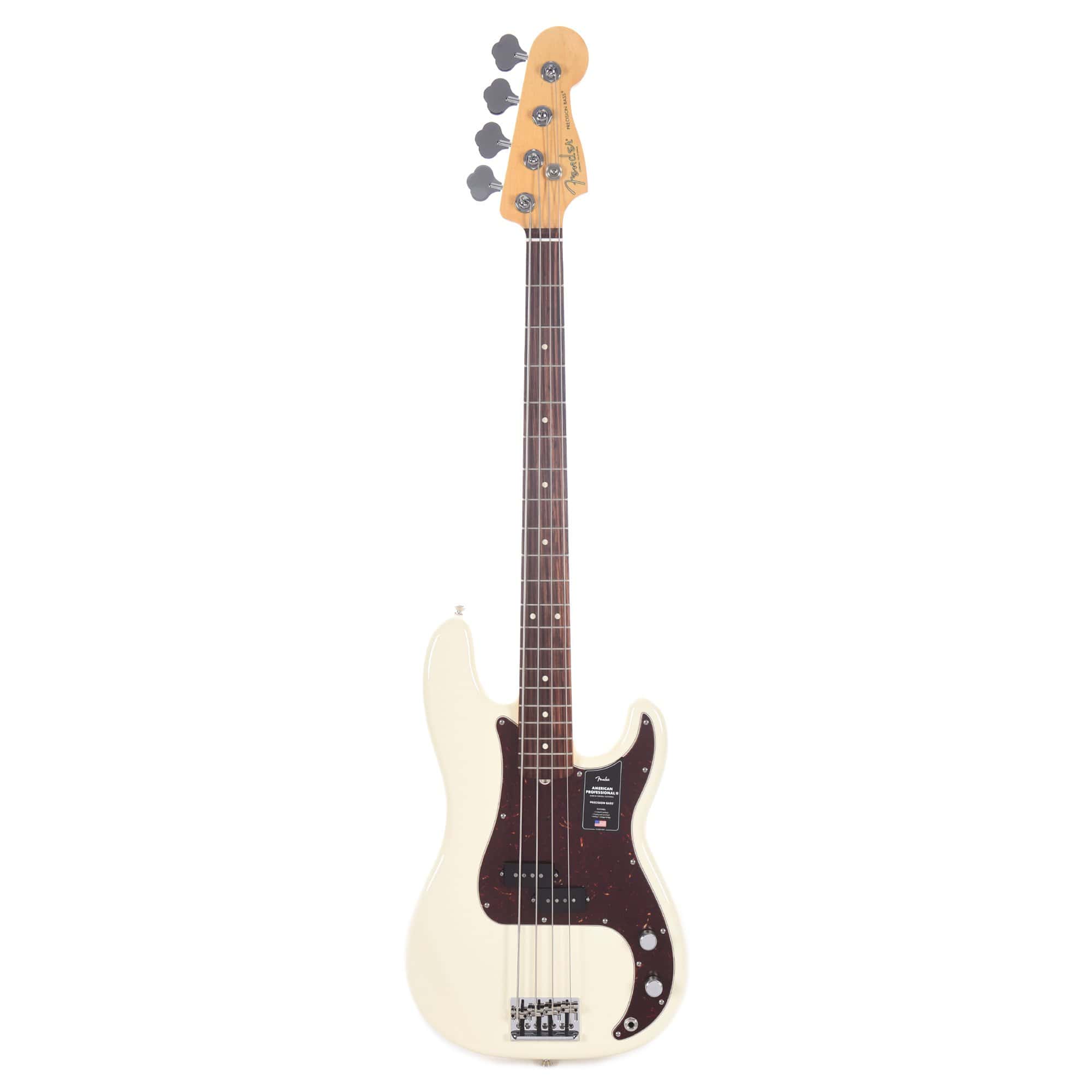 Fender American Professional II Precision Bass Olympic White Bass Guitars / 4-String
