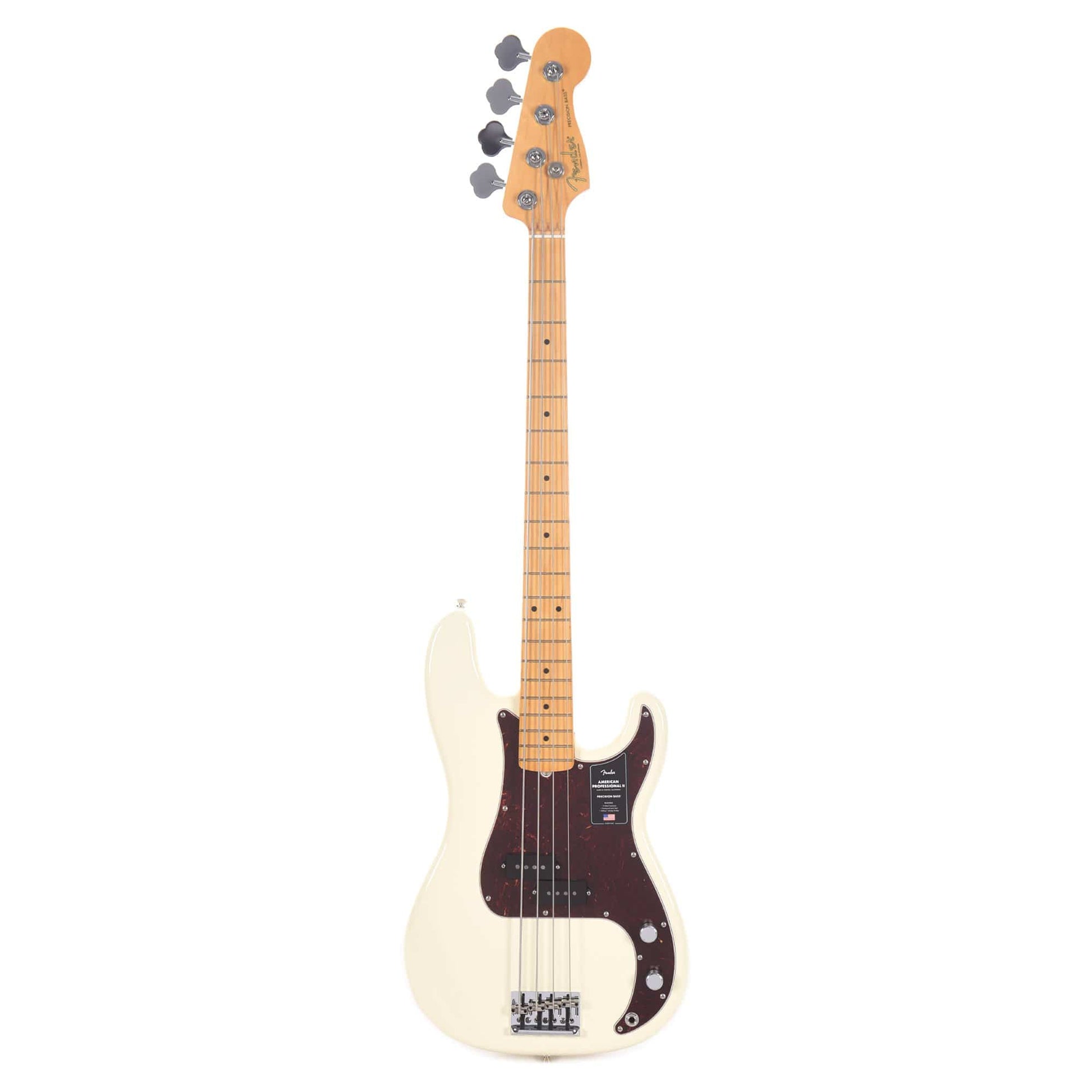 Fender American Professional II Precision Bass Olympic White Bass Guitars / 4-String