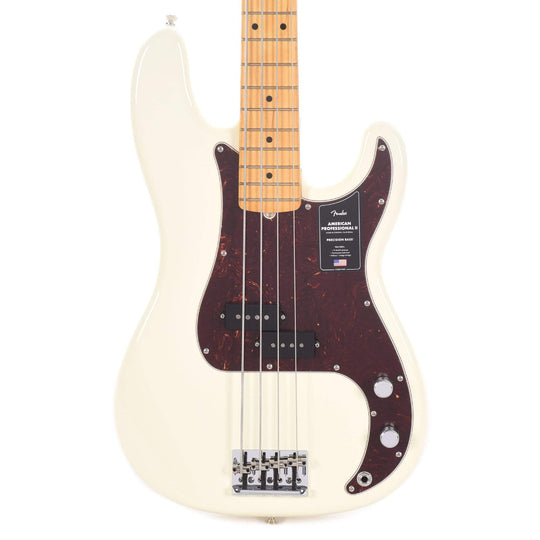 Fender American Professional II Precision Bass Olympic White Bass Guitars / 4-String