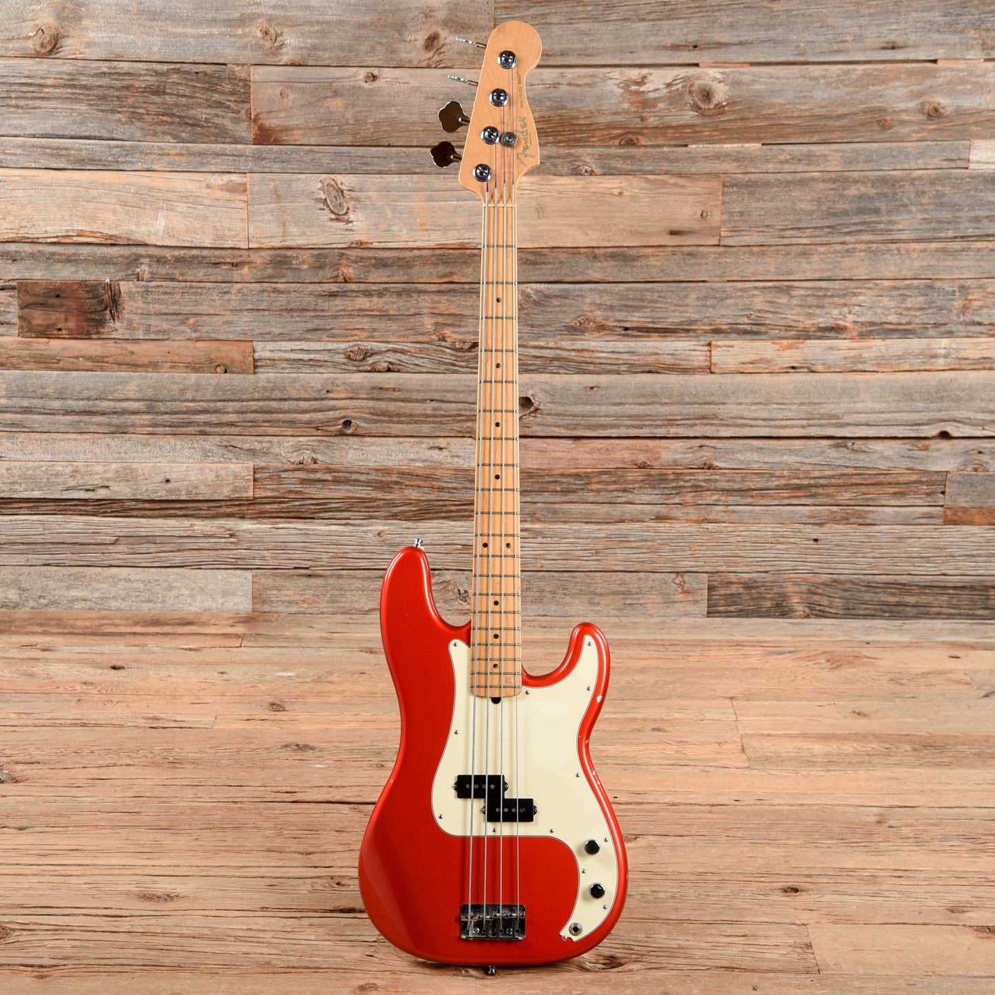 Fender American Standard Precision Bass Chrome Red 2001 Bass Guitars / 4-String